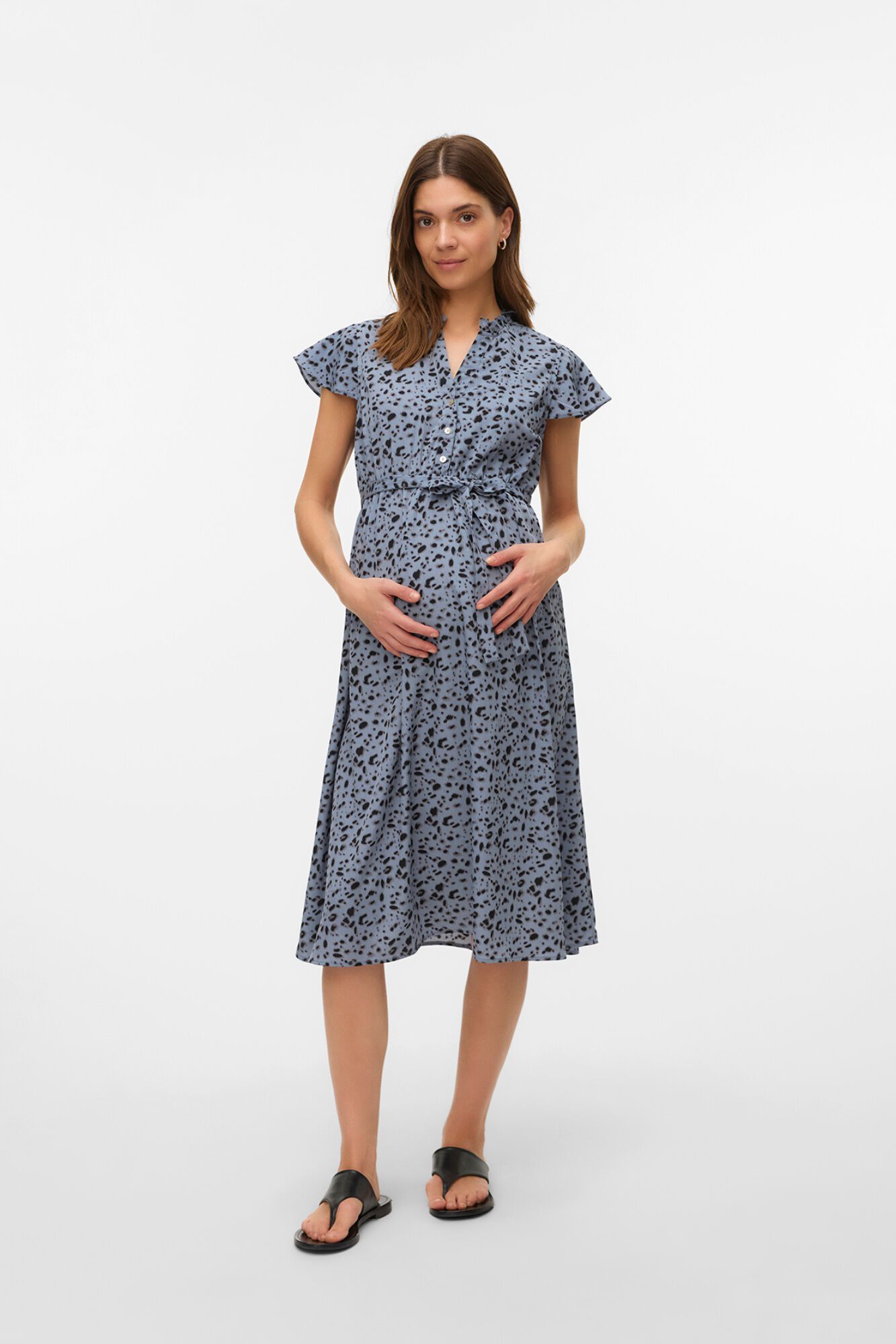 Mamalicious Vestido midi maternity y lactancia