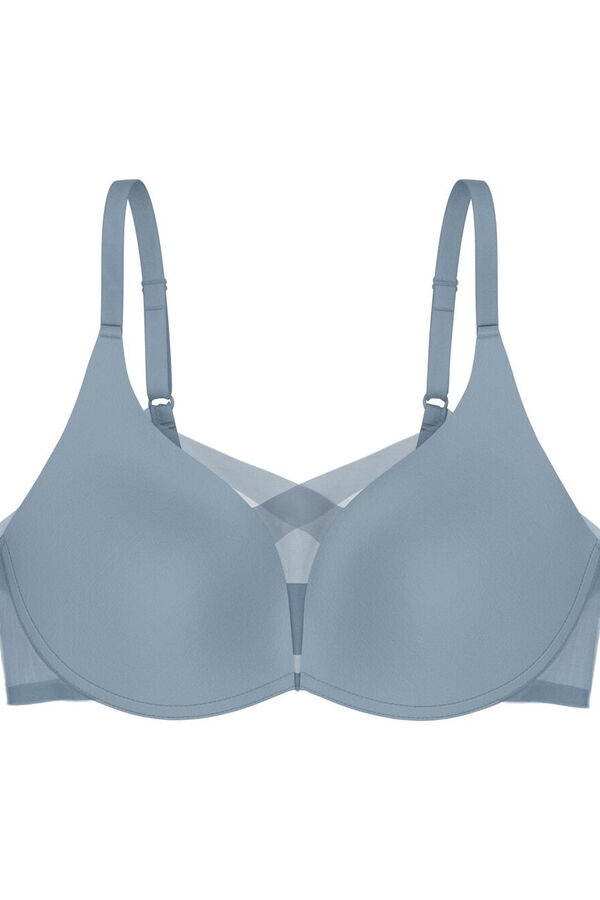 Triumph Soutien com enchimento sem aro Shape Smart azul