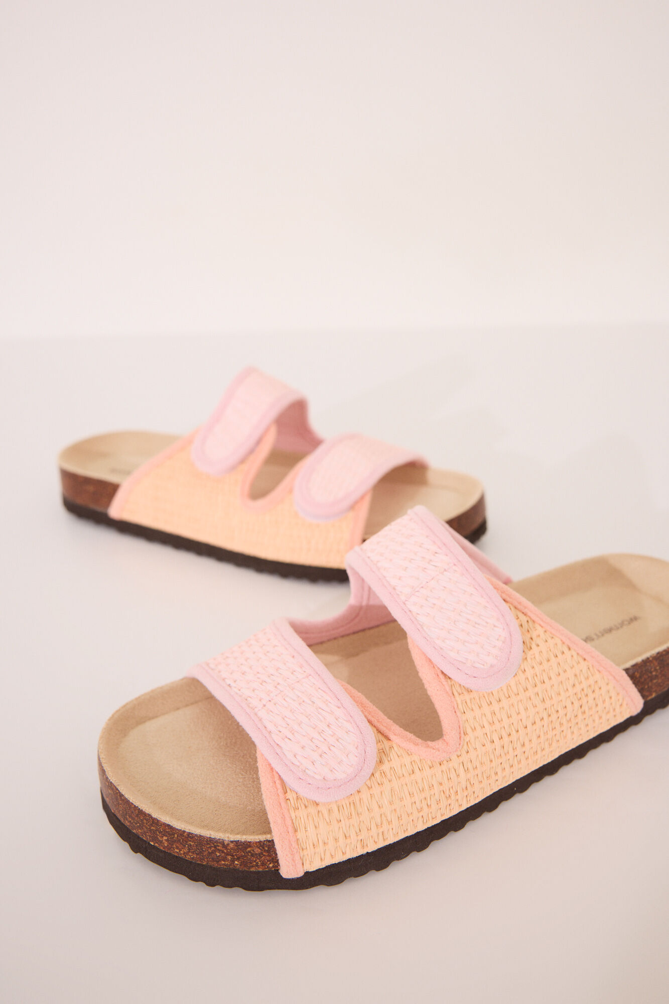 Women'secret Sandalias bio efecto rafia rosa salm&oacute;n