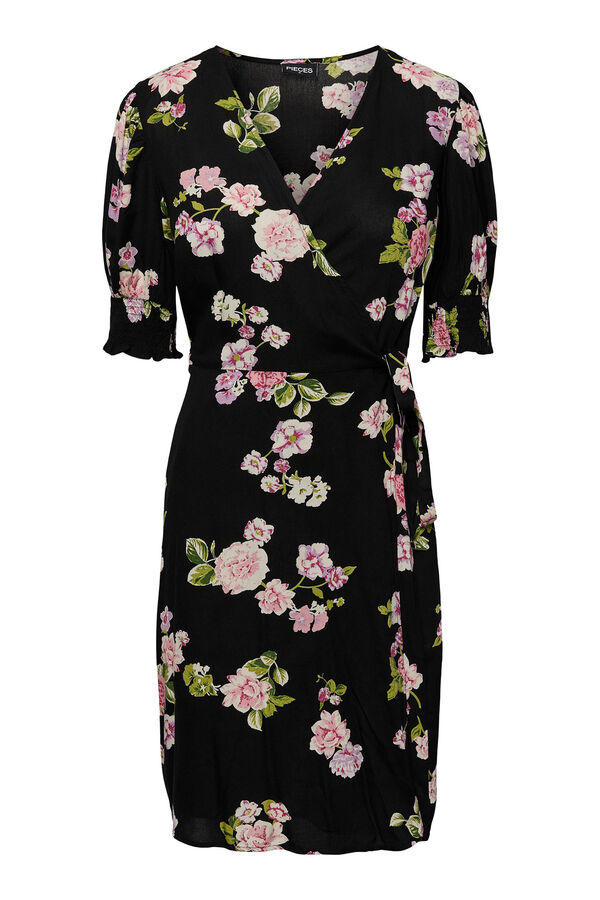 Pieces Vestido midi negro