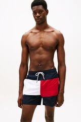 Tommy Hilfiger Ba&ntilde;ador cl&aacute;sico hombre bandera tommy azul