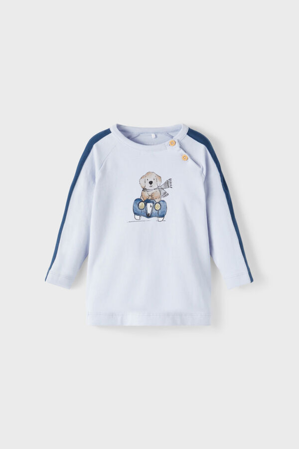 Womensecret Camiseta manga larga bebé niño azul