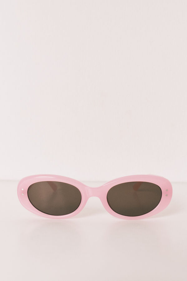 HI&BYE Gafas sol rosa funda rosa