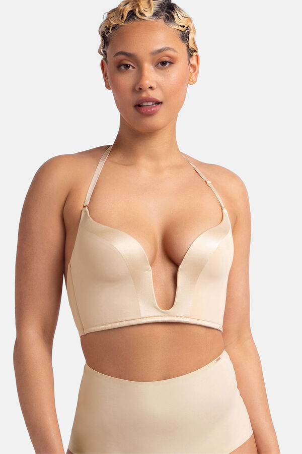 Dorina Suti&atilde; com enchimento bege