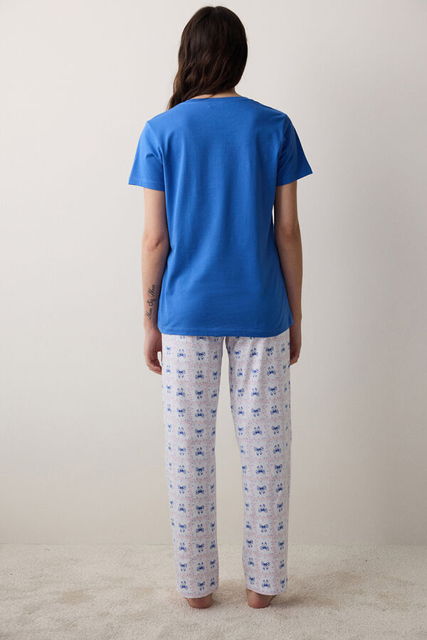 Penti Conjunto de pijama comprido estampado azul azul