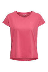 Only Play Camiseta t&eacute;cnica manga morcego rosa