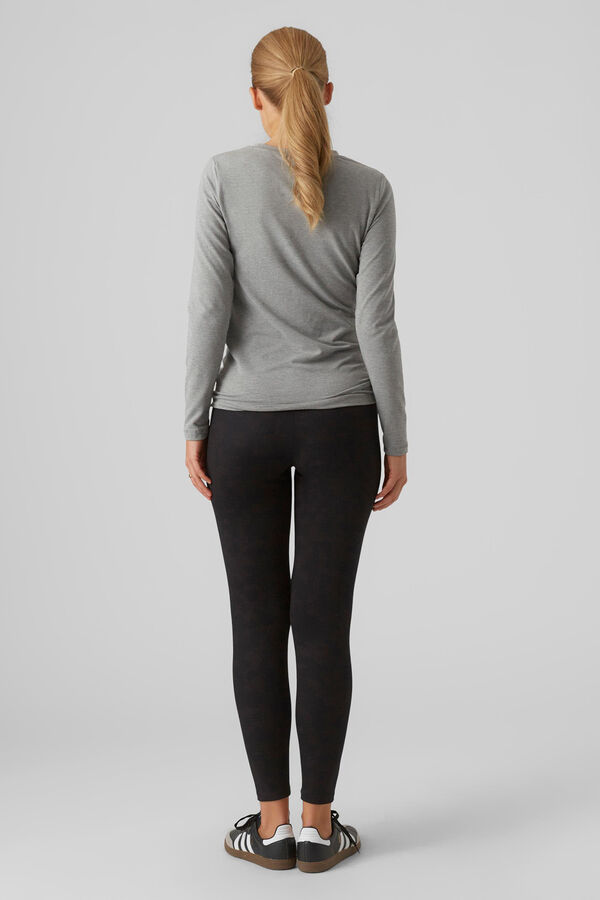 Mamalicious Leggings Corte skinny negro