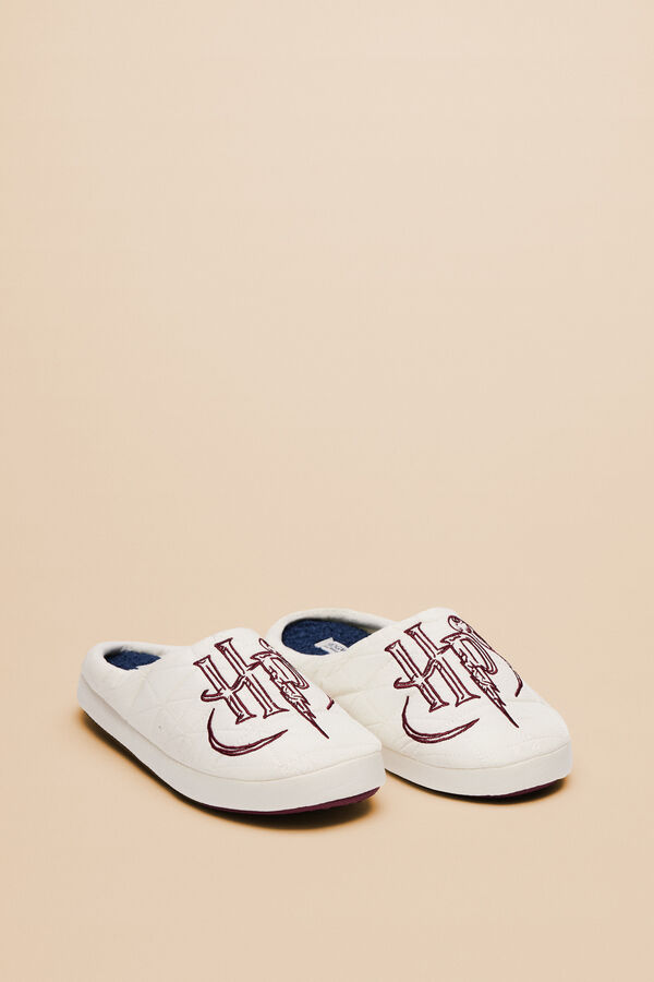 Women'secret Zapatillas casa Harry Potter acolchadas marfil marfil