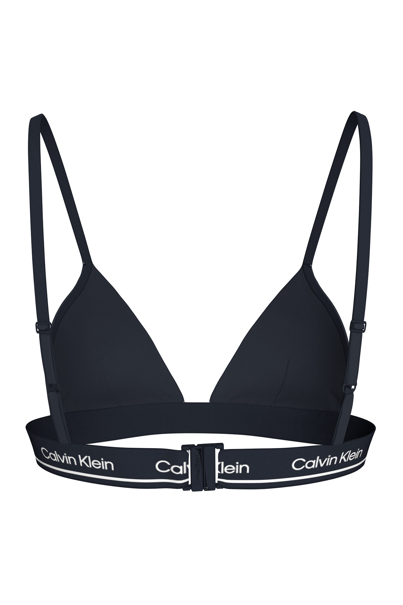 Calvin Klein Top de bikini triangular logo Calvin Klein azul