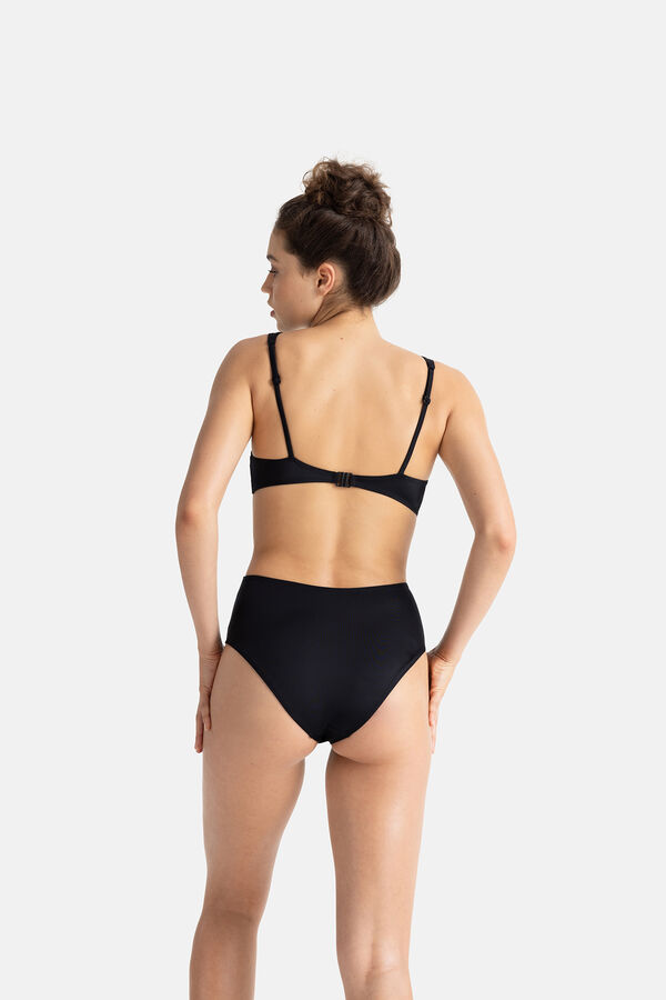 Dorina Fato de banho semi-almofadado preto