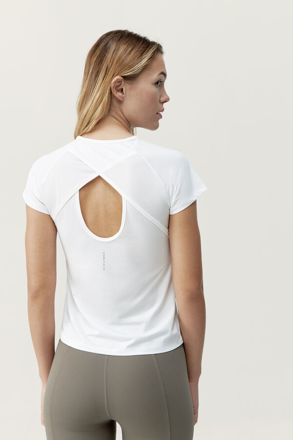 Born Living Yoga T-Shirt Tora Off White blanco