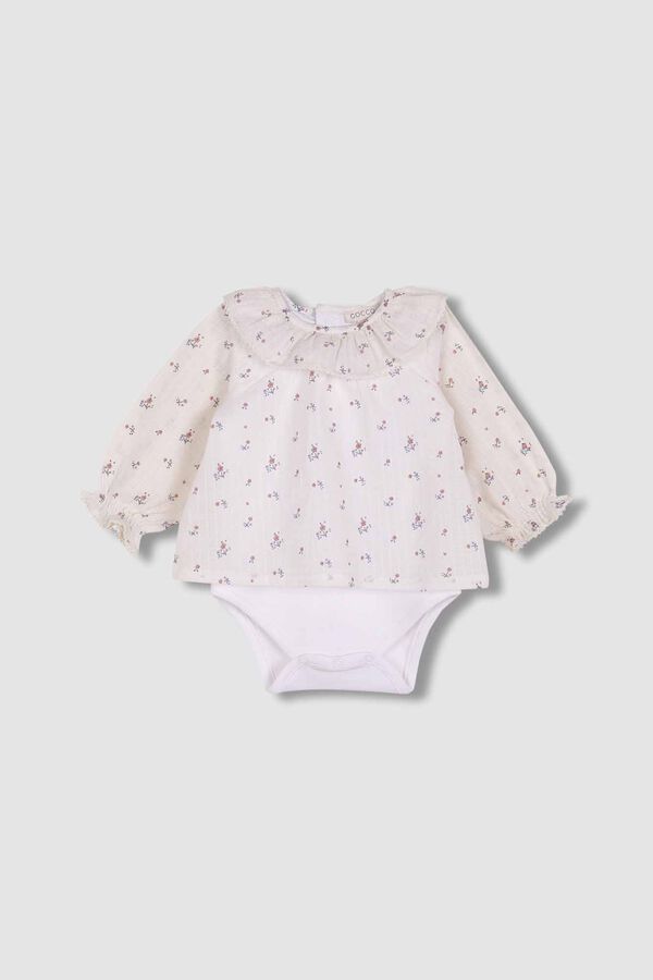 Gocco Camisa body impressa branca branco