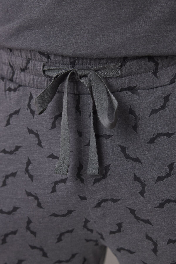 Women'secret Pijama largo hombre 100% algod&oacute;n Batman gris