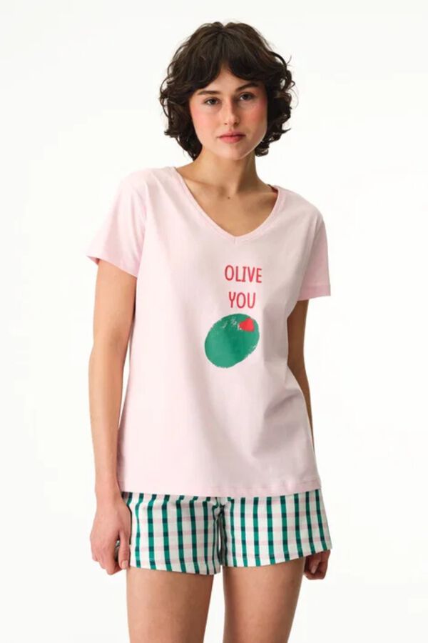 Penti Conjunto de cal&ccedil;&otilde;es Olive estampado