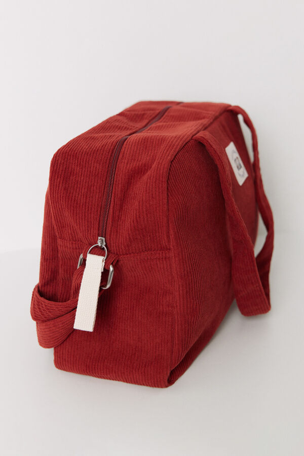 Women'secret Bolsa de viagem grande de veludo Snoopy vermelho