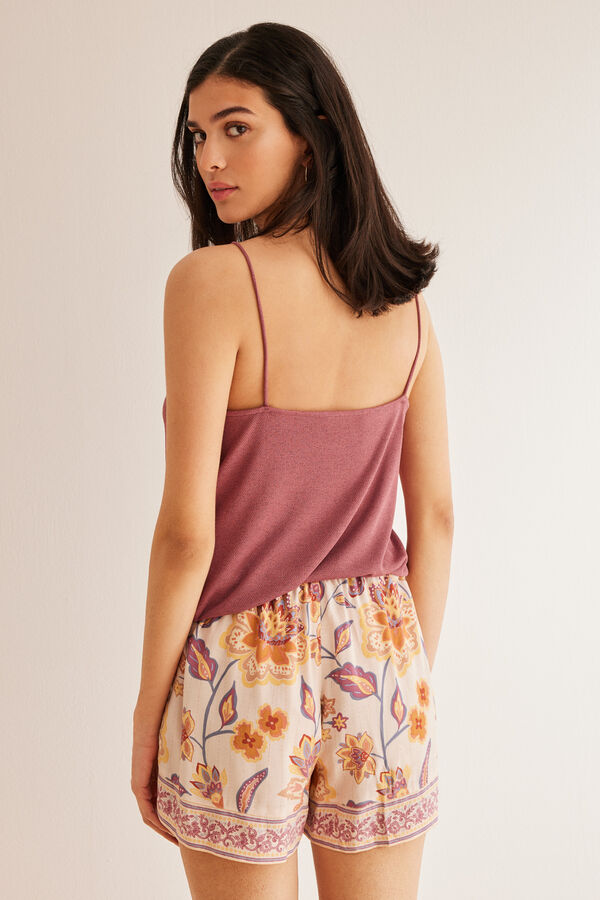 Women'secret Calções viscose estampado paisley estampado