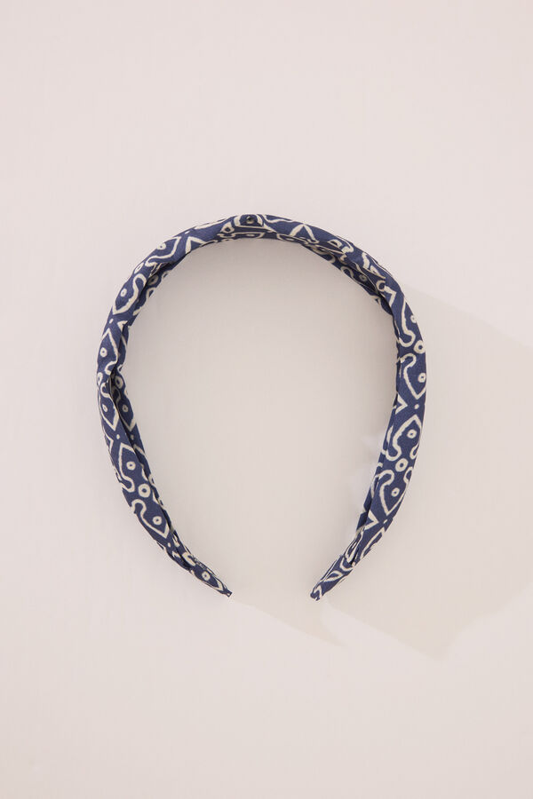 Women'secret Diadema estampada azul azul