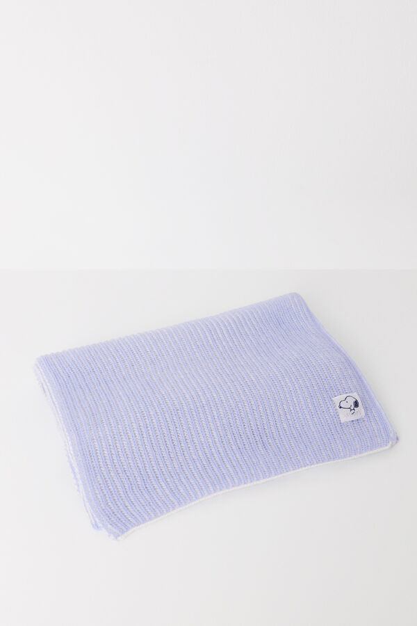 Women'secret Bufanda larga azul Snoopy morado/lila