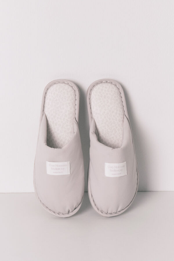 Women'secret Chinelos de quarto acolchoados estampado