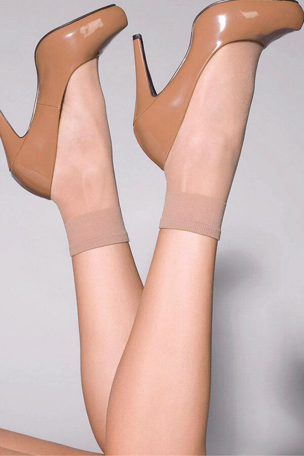 Ivette Bridal Pack2 Meias soquetes largura máxi 20dn cru