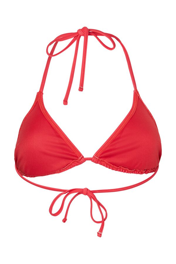 Pieces Top de biqu&iacute;ni vermelho