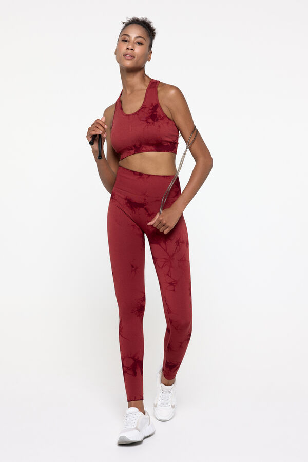 Only Play Leggins deportivos sin costuras rojo