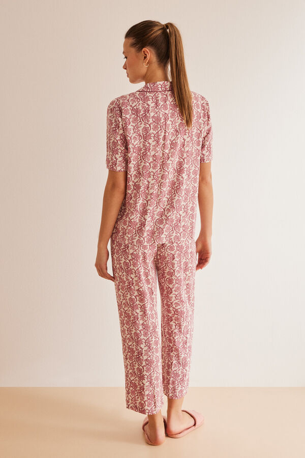 Women'secret Pijama camisero allover boho estampado