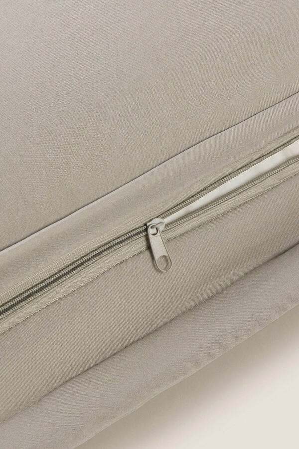 Textura Capa de almofada acolchoada geom&eacute;trica cinzento