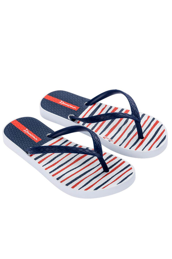 Ipanema Chanclas classic rayas blanco blanco
