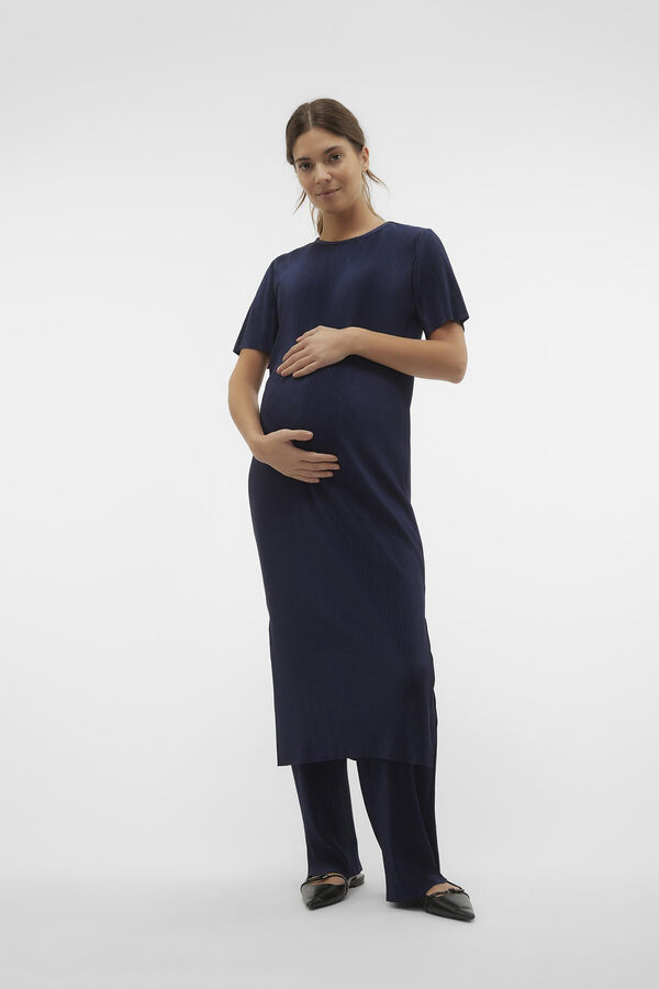 Mamalicious Pantalones maternity corte regular azul