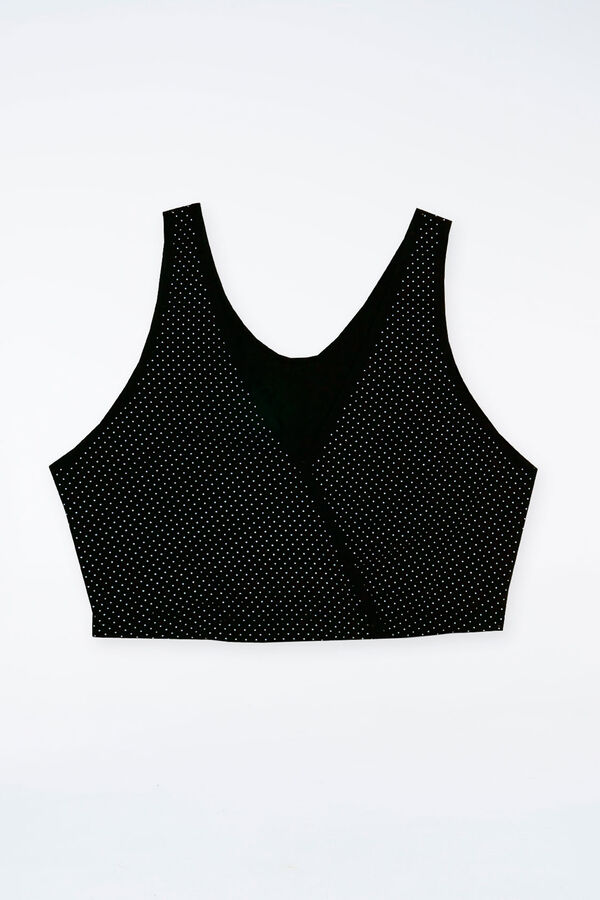 Ohma! Soutien de amamentação cruzado às bolas preto