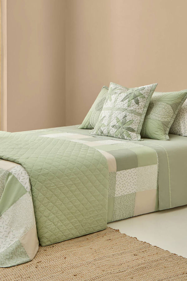 Textura Capa n&oacute;rdica algod&atilde;o patchwork bege