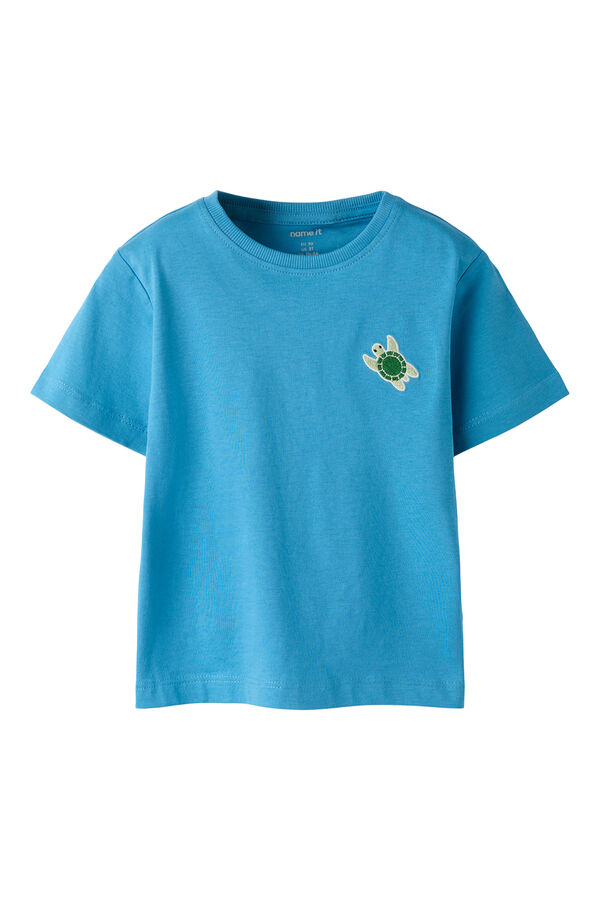 Name it T-shirt manga curta azul