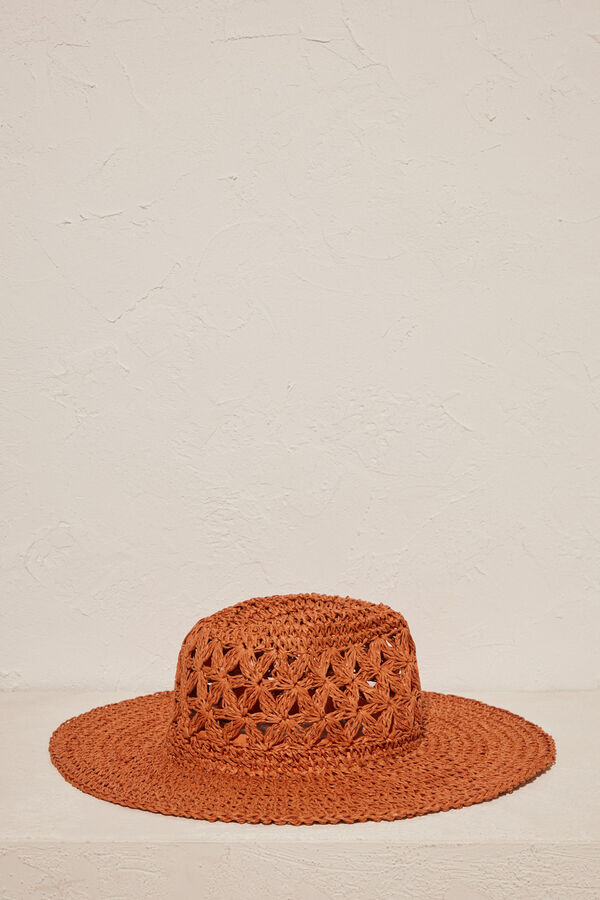 Women'secret Sombrero r&uacute;stico calados nude