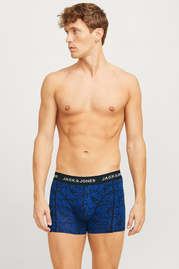 Jack & Jones Pack 3 b&oacute;xers cortos azul