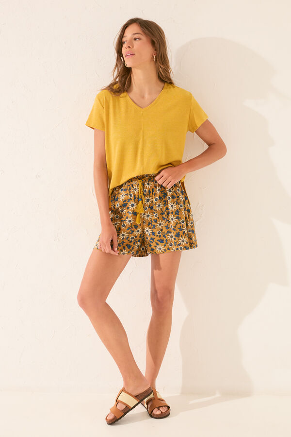 Women'secret Calça com estampado floral estampado