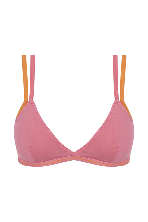 HI&BYE Soutien triangular mesh rosa rosa