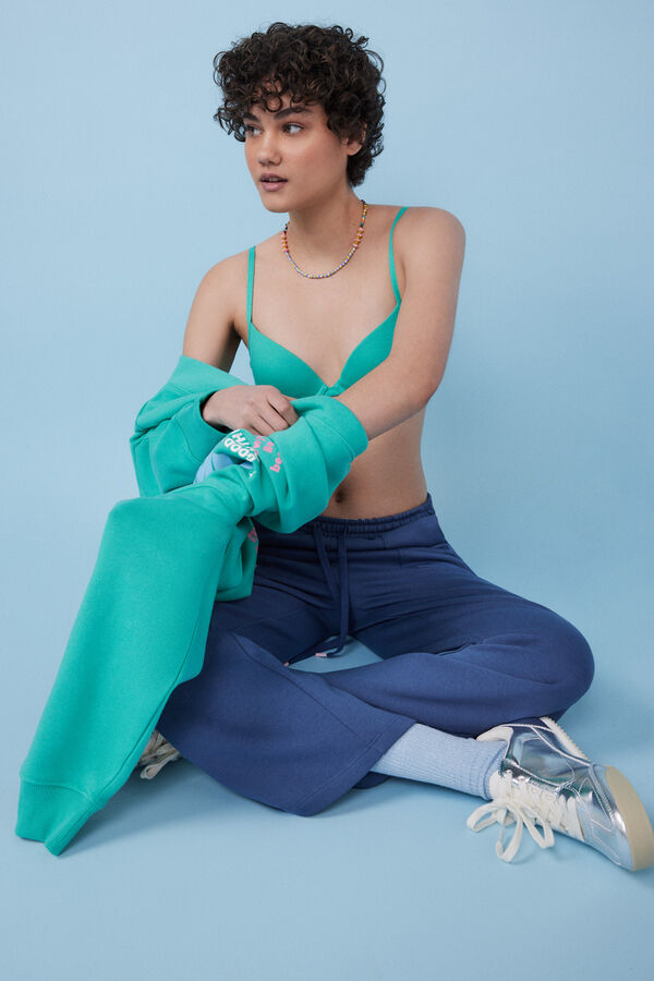 HI&BYE Soutien push up algod&atilde;o verde verde