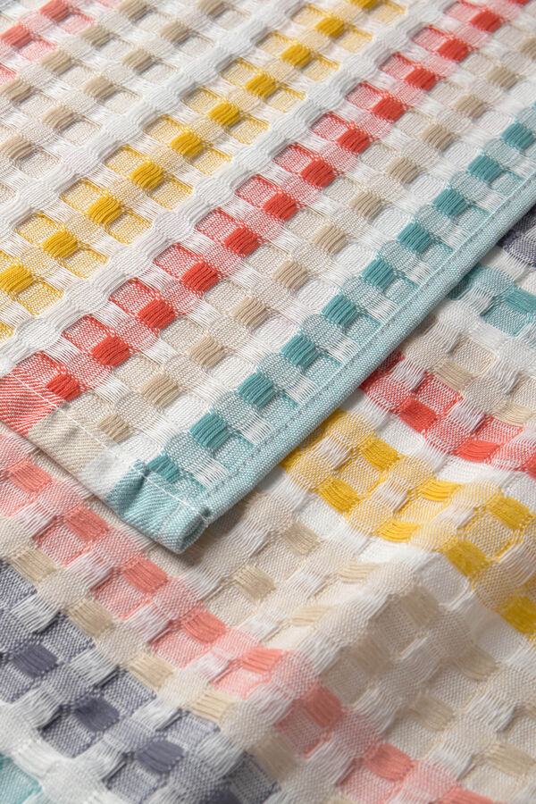 Textura Toalha de praia com estampado de concha estampado