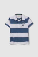 Gocco Polo rayas bordado tennis azul claro azul