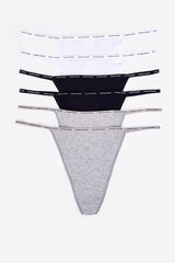 Women'secret Pack 6 bragas tangas de algod&oacute;n estampado