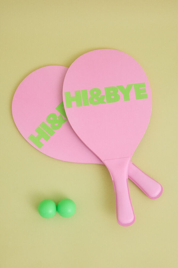 HI&BYE Palas playa print cebra rosa rosa