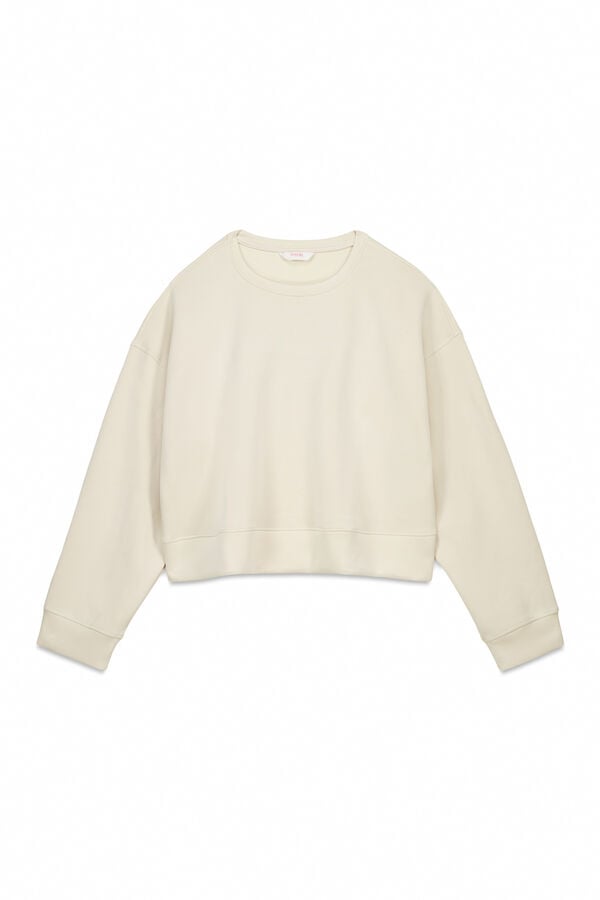 Penti Sudadera cepillada con tacto sedoso. beige