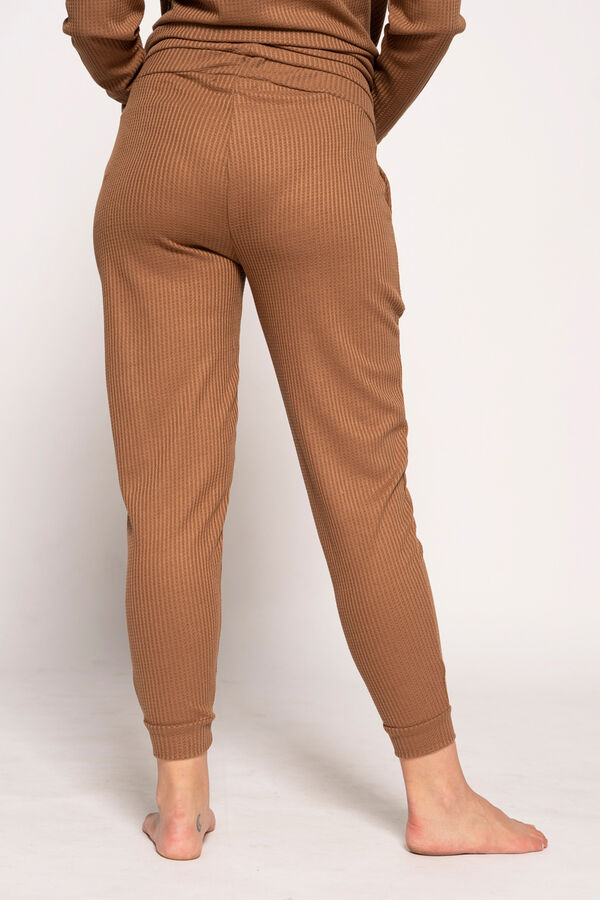 Ohma! Calças pré-mamã home tecido canvas vison