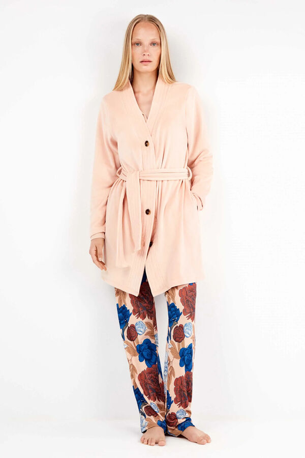 Gisela Bata tejido polar el&aacute;stico rosa