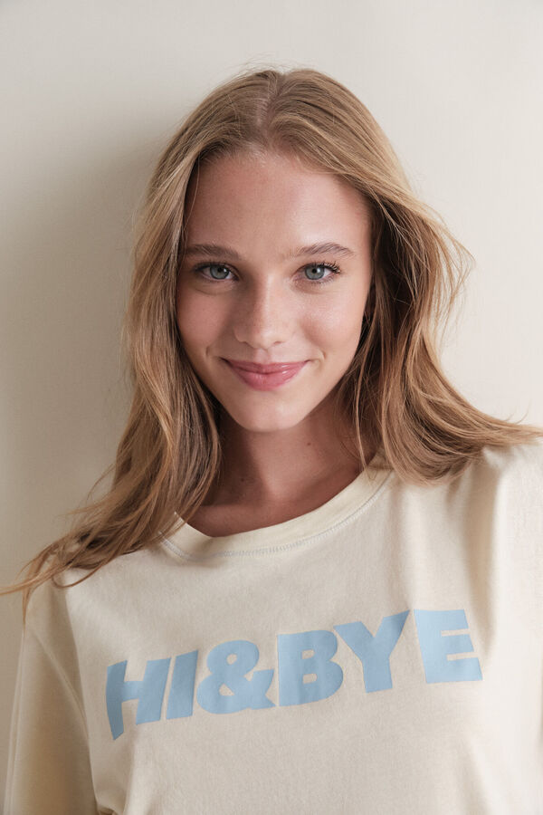 HI&BYE Pijama combinado amarillo amarillo