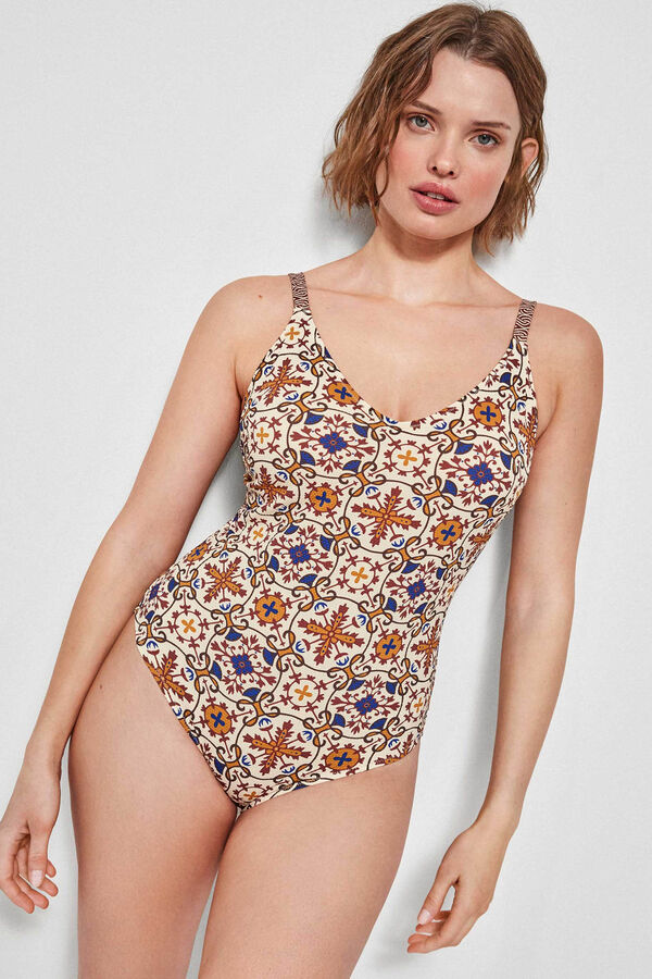 Gisela Fato de banho plus size branco