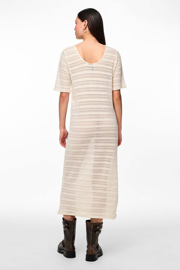 Pieces Vestido largo gris