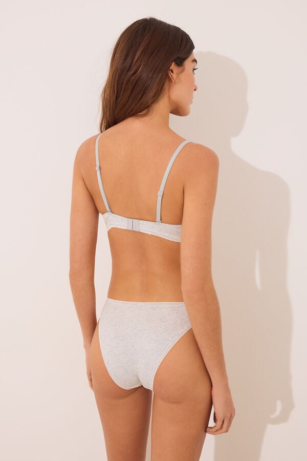 Women'secret Pacote de 2 cuecas cl&aacute;ssicas de algod&atilde;o  branco