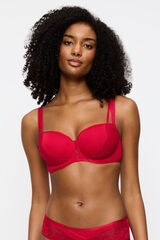 Triumph Soutien balconette com com aro e enchimento vermelho